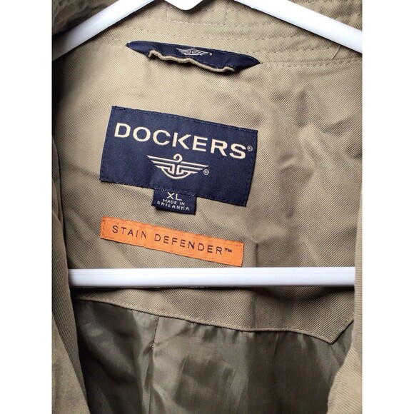 Vintage Dockers Stain Defender Windbreaker Bomber Jacket XL Men - Picture 7 of 16